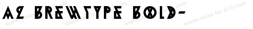 A2 BrewType Bold字体转换